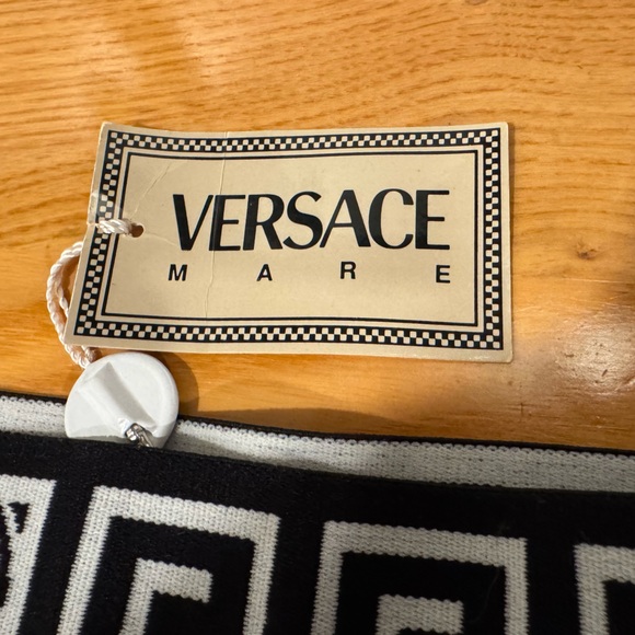 NWT Vintage Versace Mare Black and White Starfish Print Boxers - Picture 4 of 11